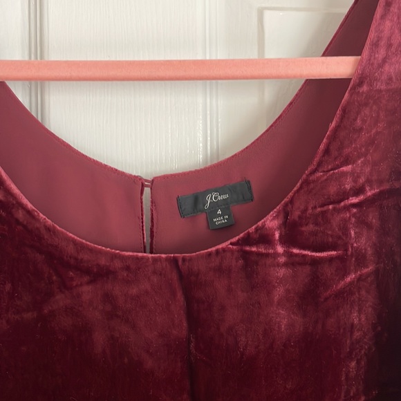 J Crew Velvet Top - Picture 2 of 2